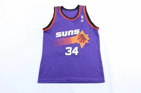 90's Phoenix Suns Charles Barkley Champion Basketball Jersey Non Chafing Neckline Mesh Paneling