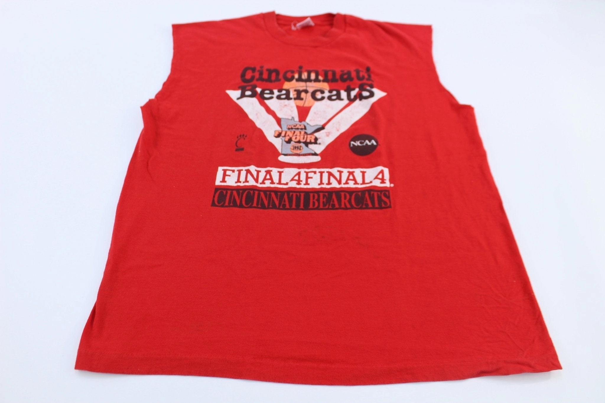 1992 University of Cincinnati Bearcats Final Four Tank Top Slim Fit Design Quick Movement