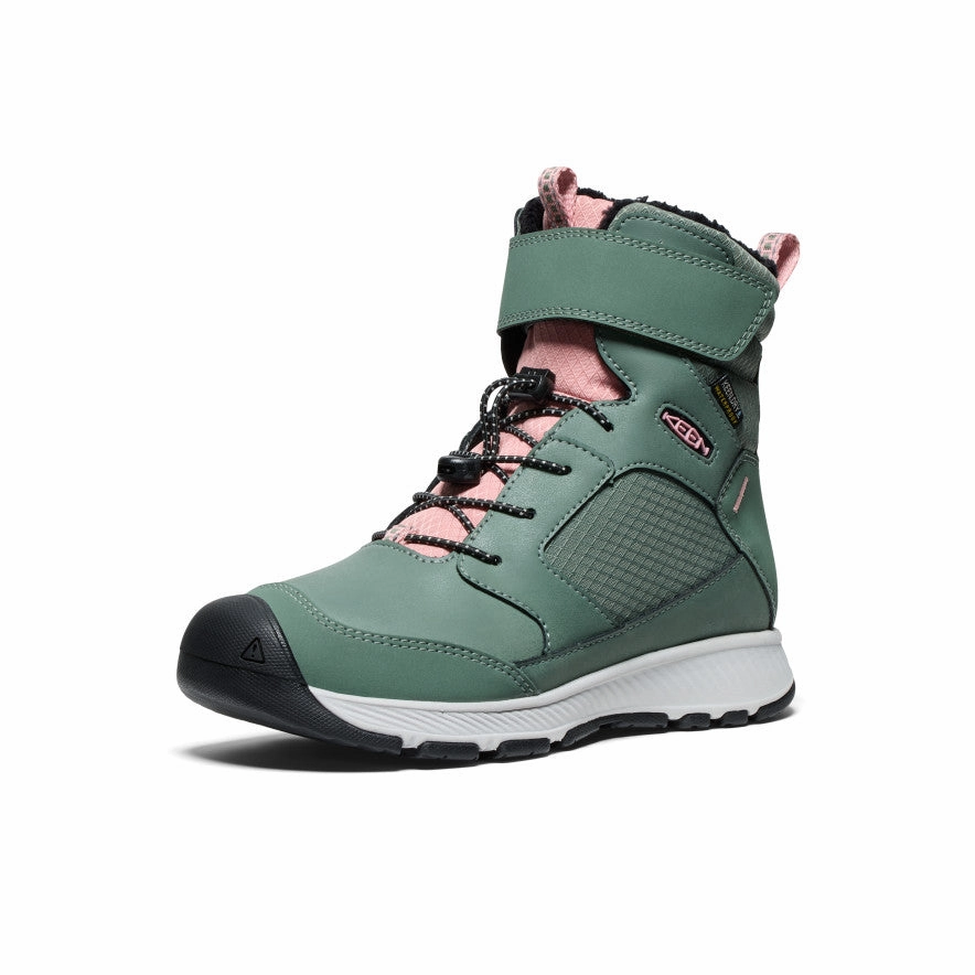 Big Kids' Skua Waterproof Winter Boot  |  Dark Forest/Rose Elegance TPU shank Responsive Midsole
