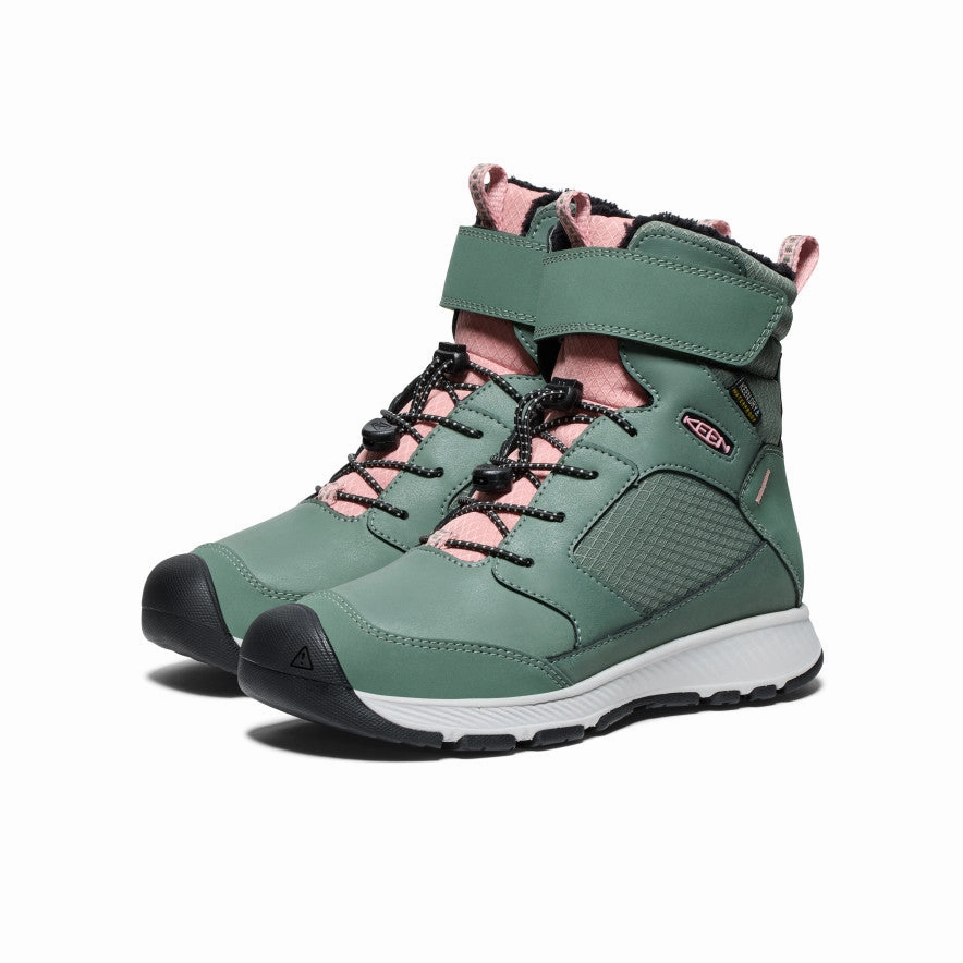 Big Kids' Skua Waterproof Winter Boot  |  Dark Forest/Rose Elegance Supportive structure Stretchable
