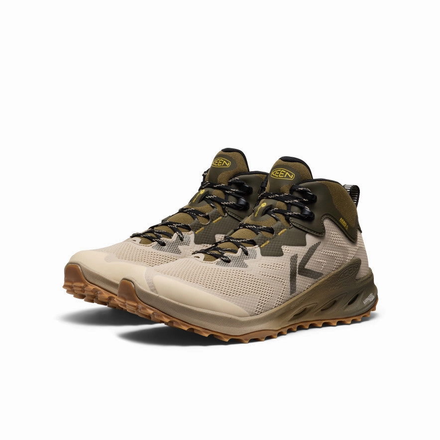 Heel Stabilization Easy To Clean Men's Zionic NXT Waterproof Hiking Boot  |  Brindle/Lemon Curry