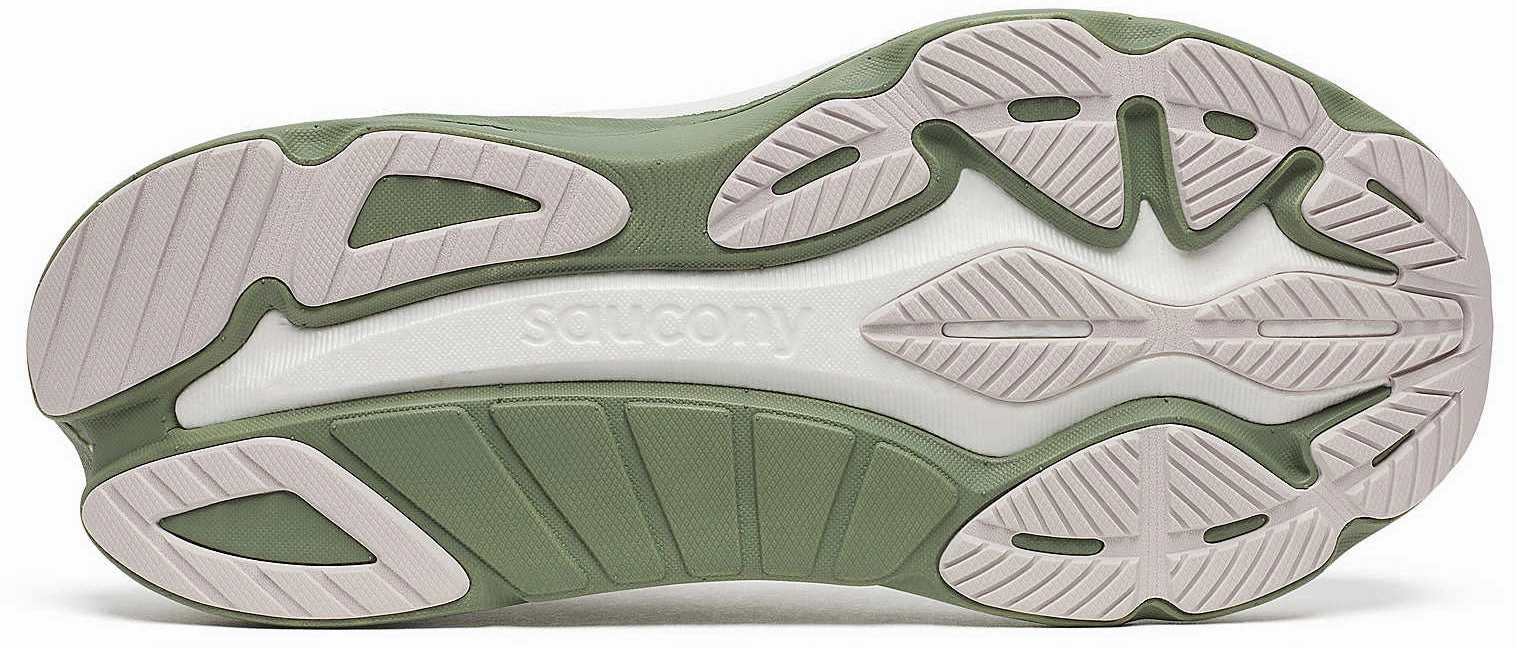 Hyper Elastic Tech Saucony Hurricane 24 Mens Running Shoes - White