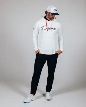 Team USA White Hoodie Embroidered Detail clip accents