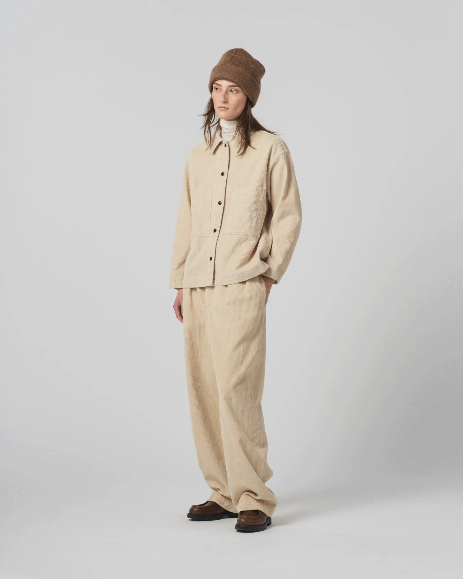 Officer Chino Natural Cord Wheat Comfy All-Day Padded hips
