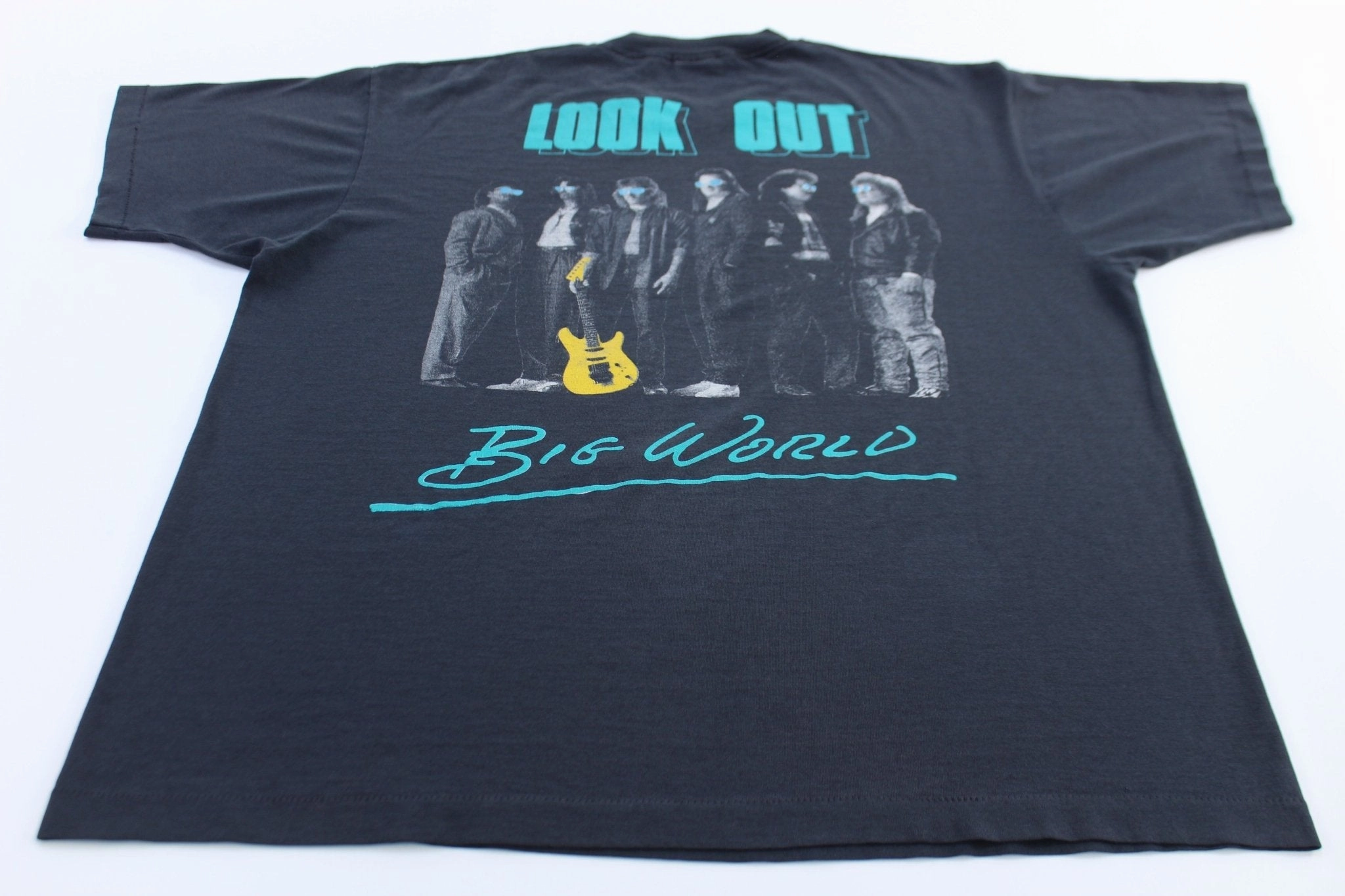 90's Mylon LeFevre & Broken Heart Big World Tour T-Shirt Casual Choice Lightweight Design