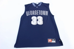 4 Way Stretch Low Bulk Design Nike Embroidered Logo Georgetown University #33 Basketball Jersey