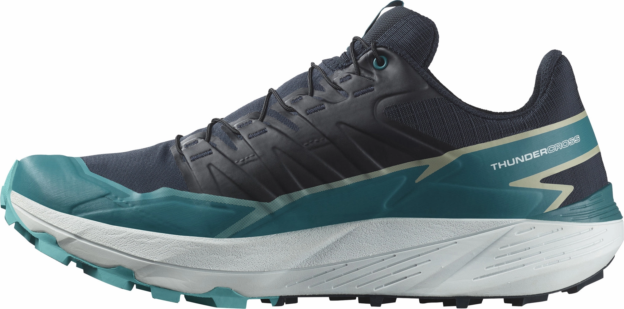 Reliable Construction Midfoot Bracing Salomon Thundercross Mens Trail Running Shoes - Blue