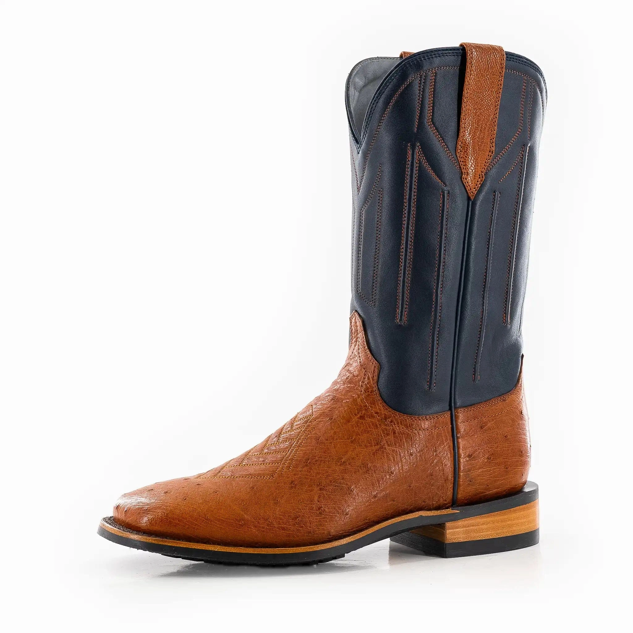 Heat Lock City Wear The Colt - Indigo/Cognac Smooth Ostrich