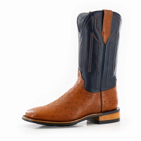 Heat Lock City Wear The Colt - Indigo/Cognac Smooth Ostrich