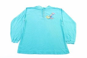 The Disney Store Embroidered 7 Dwarfs LS T-Shirt Minimal Design Basic Comfort