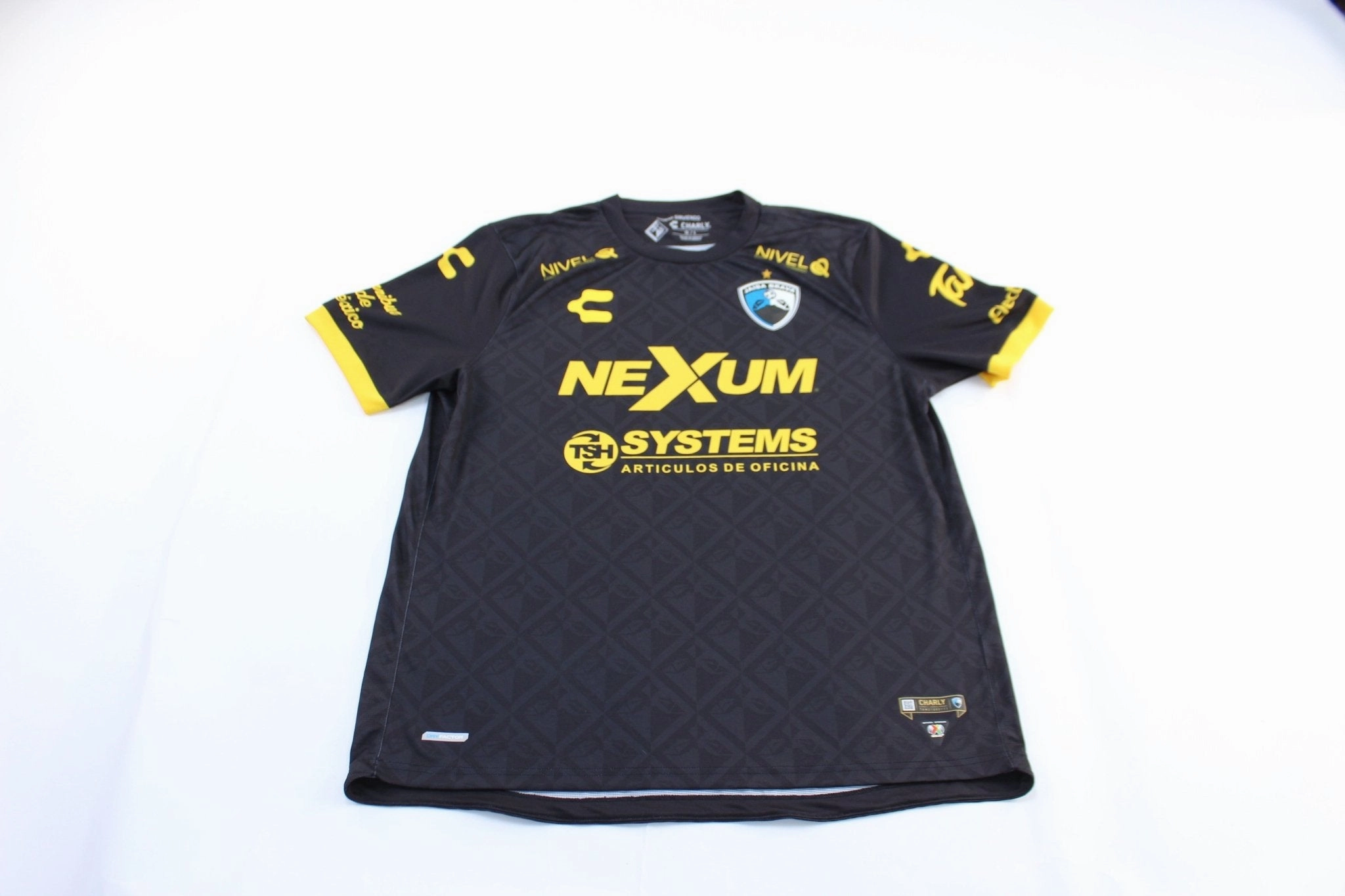 Snag Resistant Knit Jaiba Brava Black & Yellow Soccer Jersey