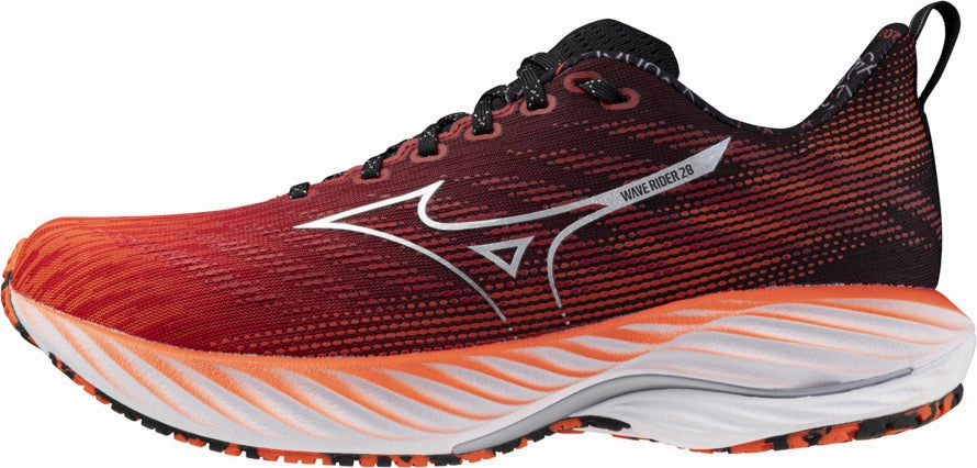 windproof jackets Well   Ventilated Mizuno Wave Rider 28 Running Shoes - Red