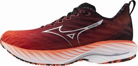 windproof jackets Well   Ventilated Mizuno Wave Rider 28 Running Shoes - Red