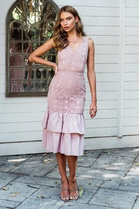 Breathable-Lining Izzy Dress - Dusty Pink (Final Sale)