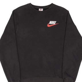 VINTAGE NIKE X SUPREME FW18 BLACK CREWNECK SWEATSHIRT SIZE MEDIUM Cool in summer