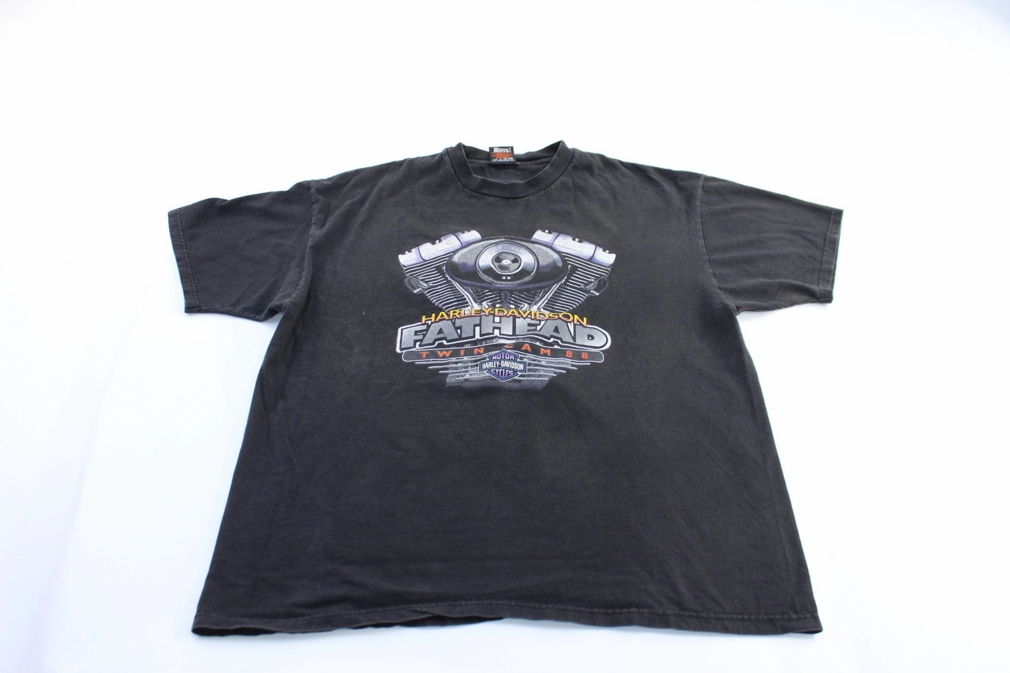 spandex blend Heat Transfer Printing 90's Harley Davidson Motorcycles Yucca Valley, California T-Shirt