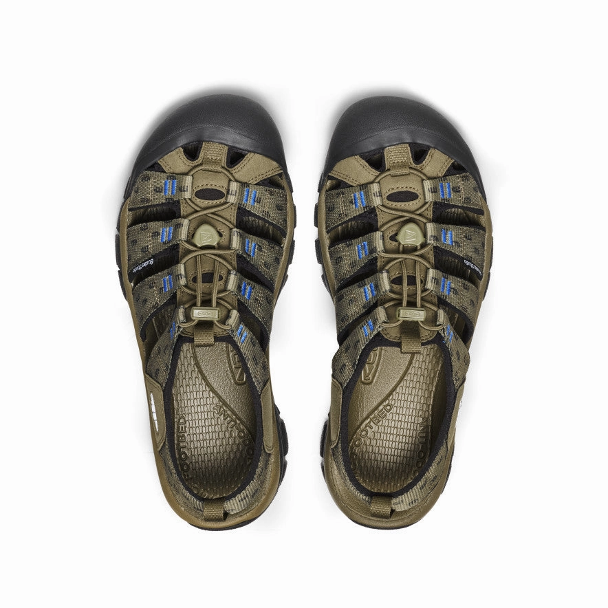 Men's Newport Retro Sandal x ??tudes Studio  |  Etudes Olive Leather Upper