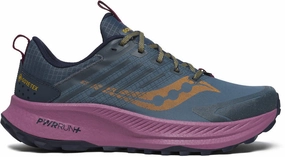 Hydrophilic amateur runners' shoes Saucony Ride TR2 GORE-TEX Womens Trail Running Shoes - Blue
