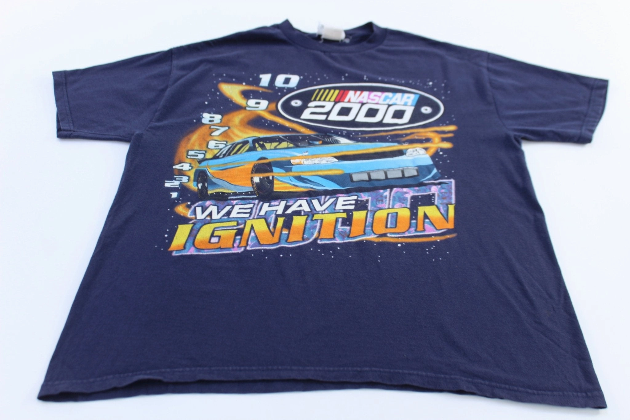 Nascar 2000 "We Have Ignition" Racing T-shirt Outdoor Sports Performance Wear Fit
