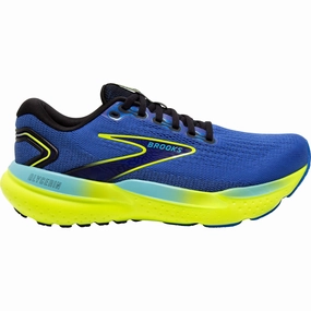 Brooks Glycerin 21 Mens Running Shoes - Blue interval - training shoes long - distance endurance