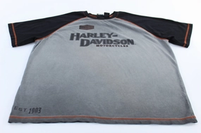 Heather Jersey Material Seasonal Staple Harley Davidson Motorcycles Spellout Logo T-Shirt