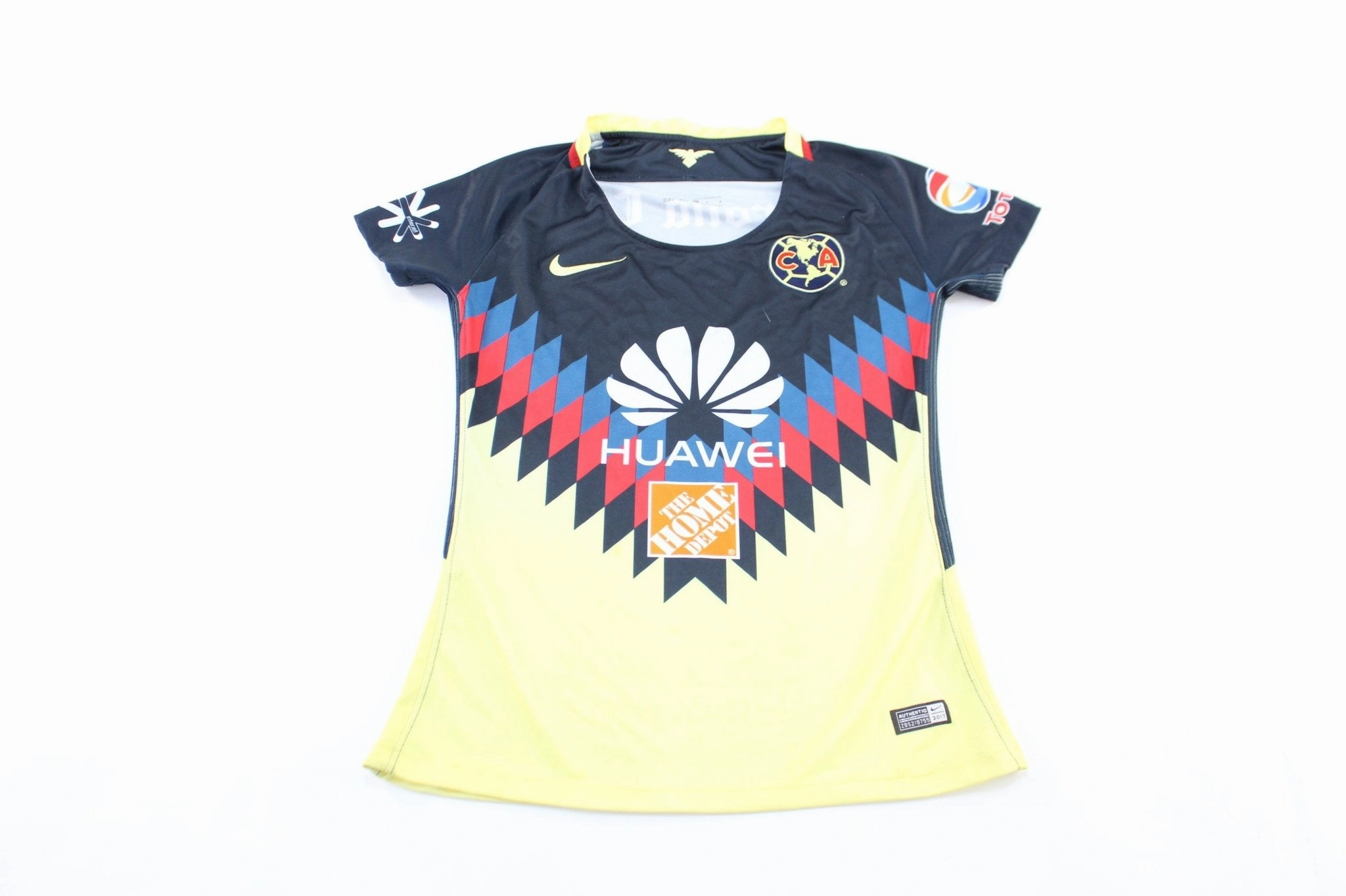 Women's Nike Embroidered Logo Club America Soccer Jersey Fade Resistant Dye