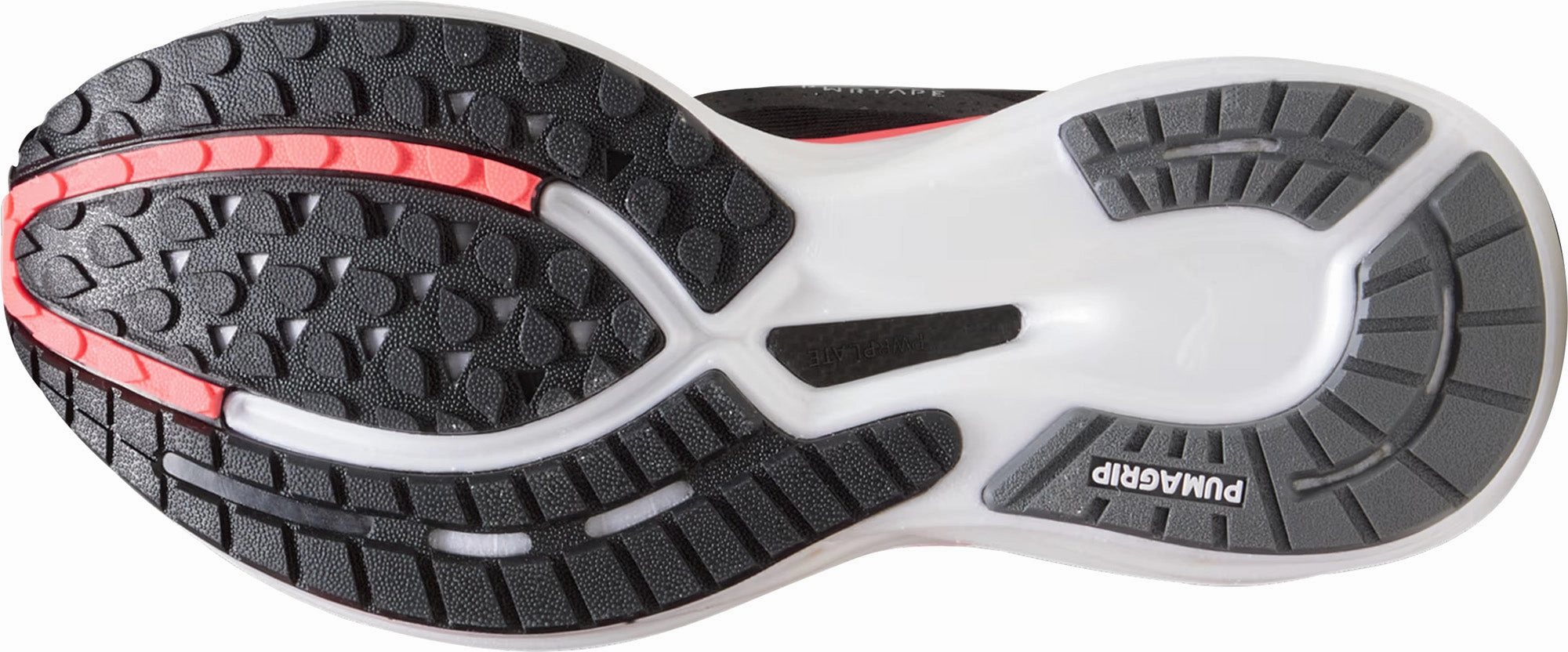 Ventilation Ports Design Flexible Groove Technology Puma Deviate Nitro 2 Womens Running Shoes - Black