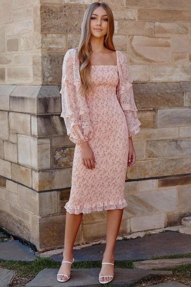 Ena Dress - Baby Pink Vibrant Form