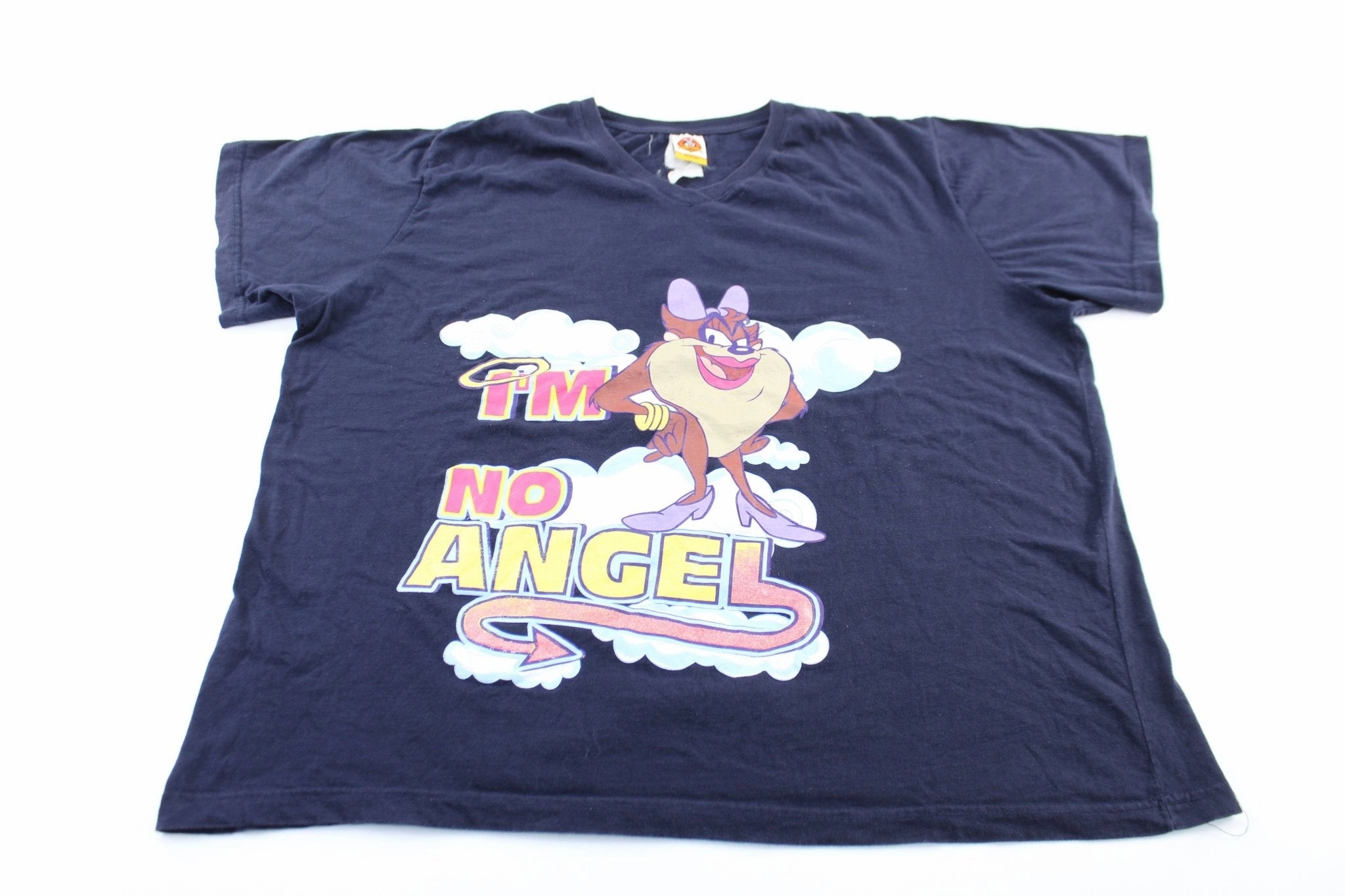 Breathable Stretch Women's 2003 Tasmanian Devil I'm No Angel T-Shirt