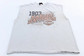 Rolling Storage Pocket Urban Street Harley Davidson Motorcycles Cayman Islands, B.W.I. Grey Tank Top