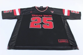 University of Texas Tech Red Raiders #25 Football Jersey Non Irritating Tags Easy Care Material