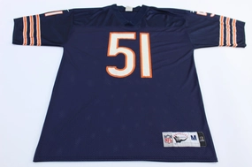 Reinforced Hem Durability Fresh Look Reebok Logo Chicago Bears Dick Butkus Football Jersey