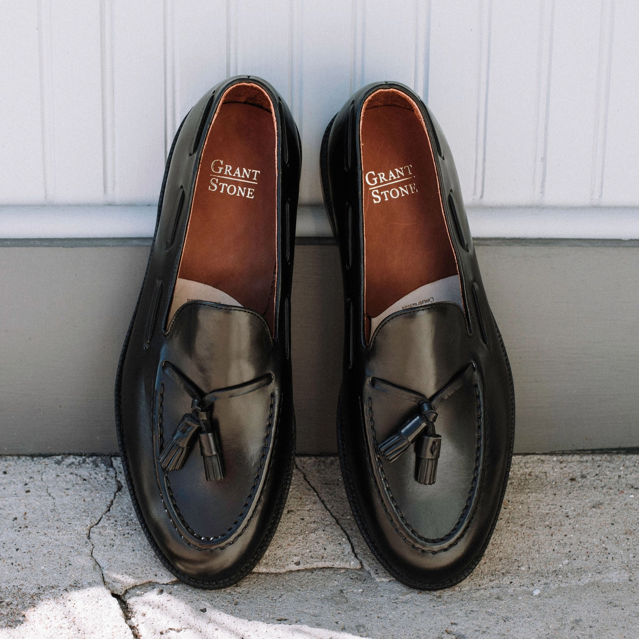 Tassel Loafer Black Calf Soft Sole Shoes Sole Free
