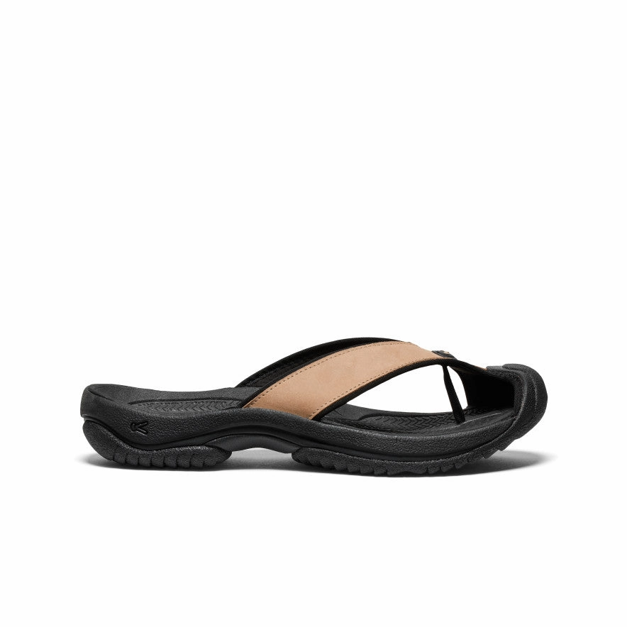 Men's Waimea Leather Flip-Flop  |  Cornstalk/Black Sole Grip