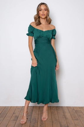 Samantha Dress - Forest Green Stylish Layer