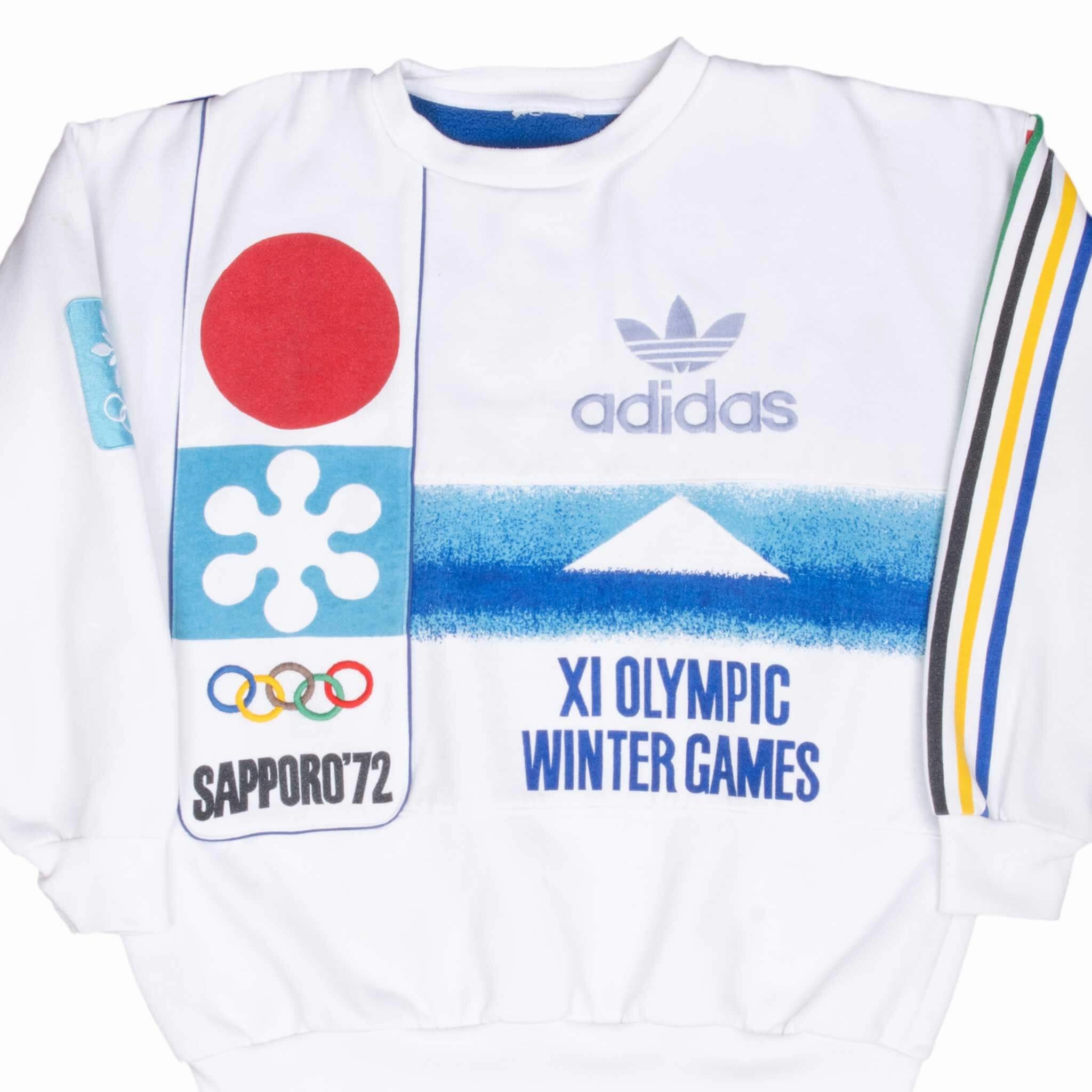 Comfortable Outfit VINTAGE ADIDAS SAPPORO 1972 WINTER OLYMPICS SWEATSHIRT XL