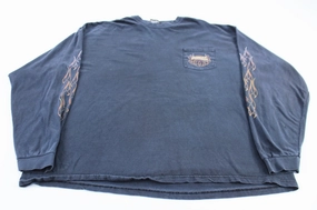 Lightweight Design Harley Davidson Maryland Flames Graphic LS T-shirt