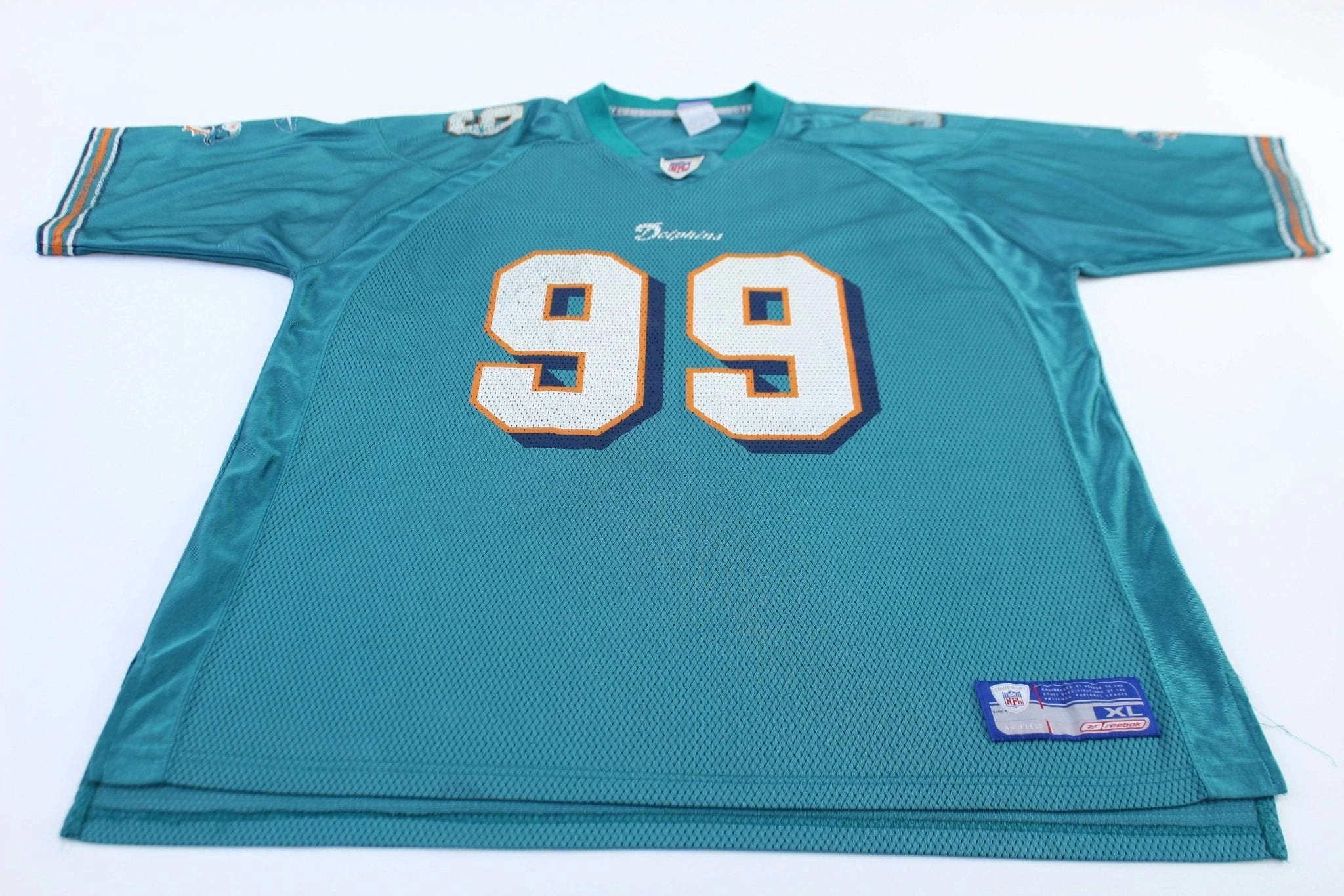 Miami Dolphins Jason Taylor #99 Reebok Football Jersey Everyday Flex