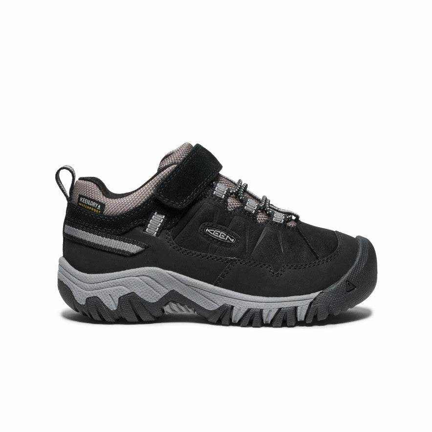 Little Kids' Targhee IV Waterproof Hiking Shoe  |  Black/Steel Grey sports