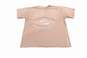 Easy-to-Match Sleek Design Fit 90's Cleveland Browns Football T-Shirt