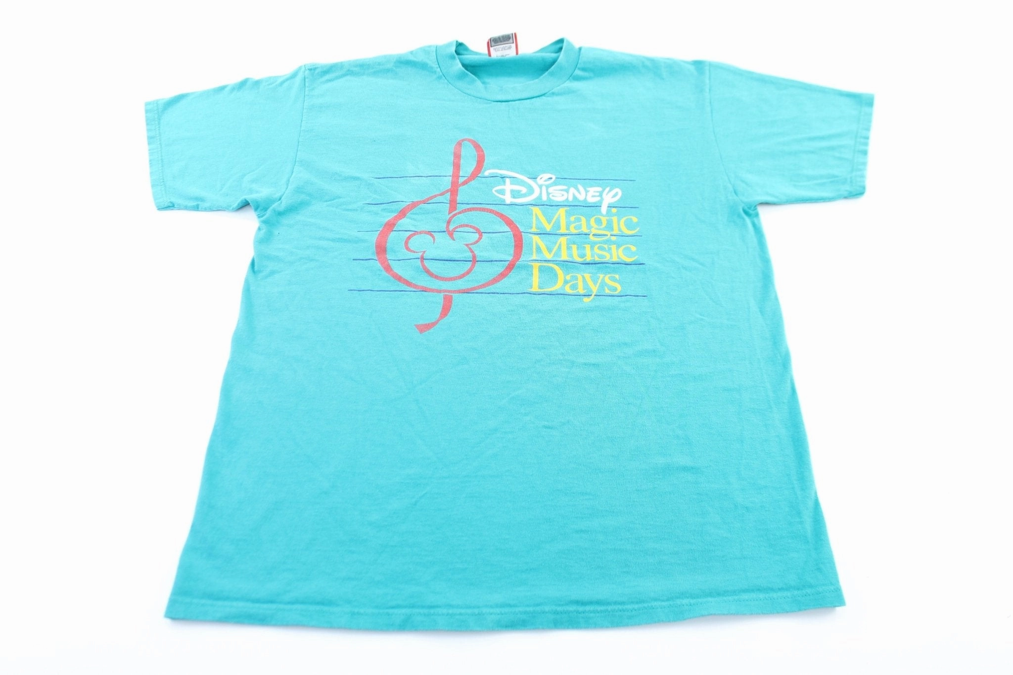 Stretchable Collar Band Breathable Fit Design 90's Disney Magic Music Days T-Shirt
