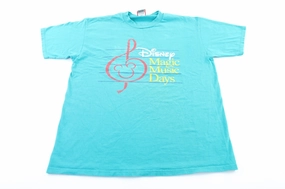 Stretchable Collar Band Breathable Fit Design 90's Disney Magic Music Days T-Shirt