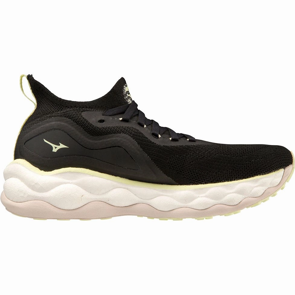 Mizuno Wave Neo Ultra Womens Running Shoes - Black Slip Resistant Tread Pattern Premium Cushion