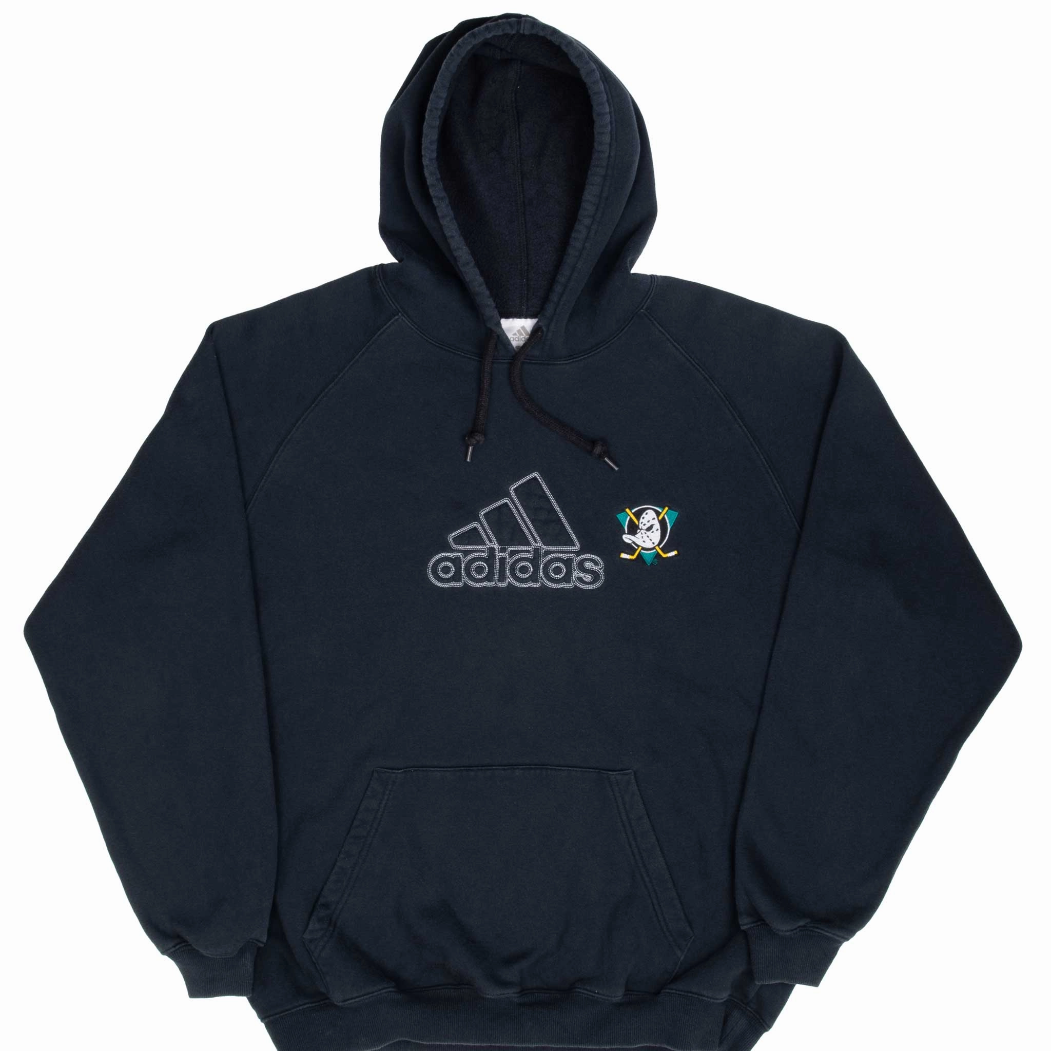 VINTAGE ADIDAS NHL ANAHEIM MIGHTY DUCKS HOODIE 2000S SWEATSHIRT SIZE LARGE product swimming suitable buoyancy sunny day wear
