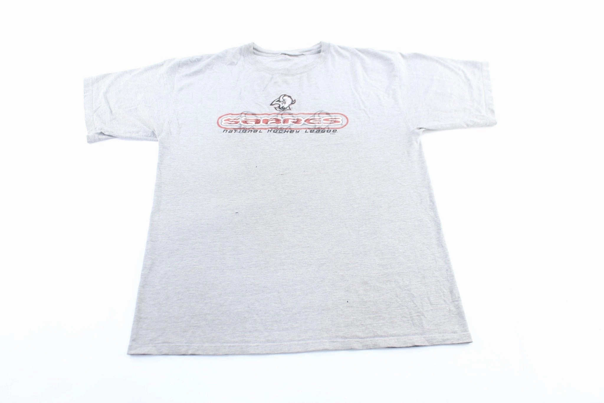 Vintage Buffalo Sabres Hockey T-Shirt Scoop neck femininity Casual Comfort Top