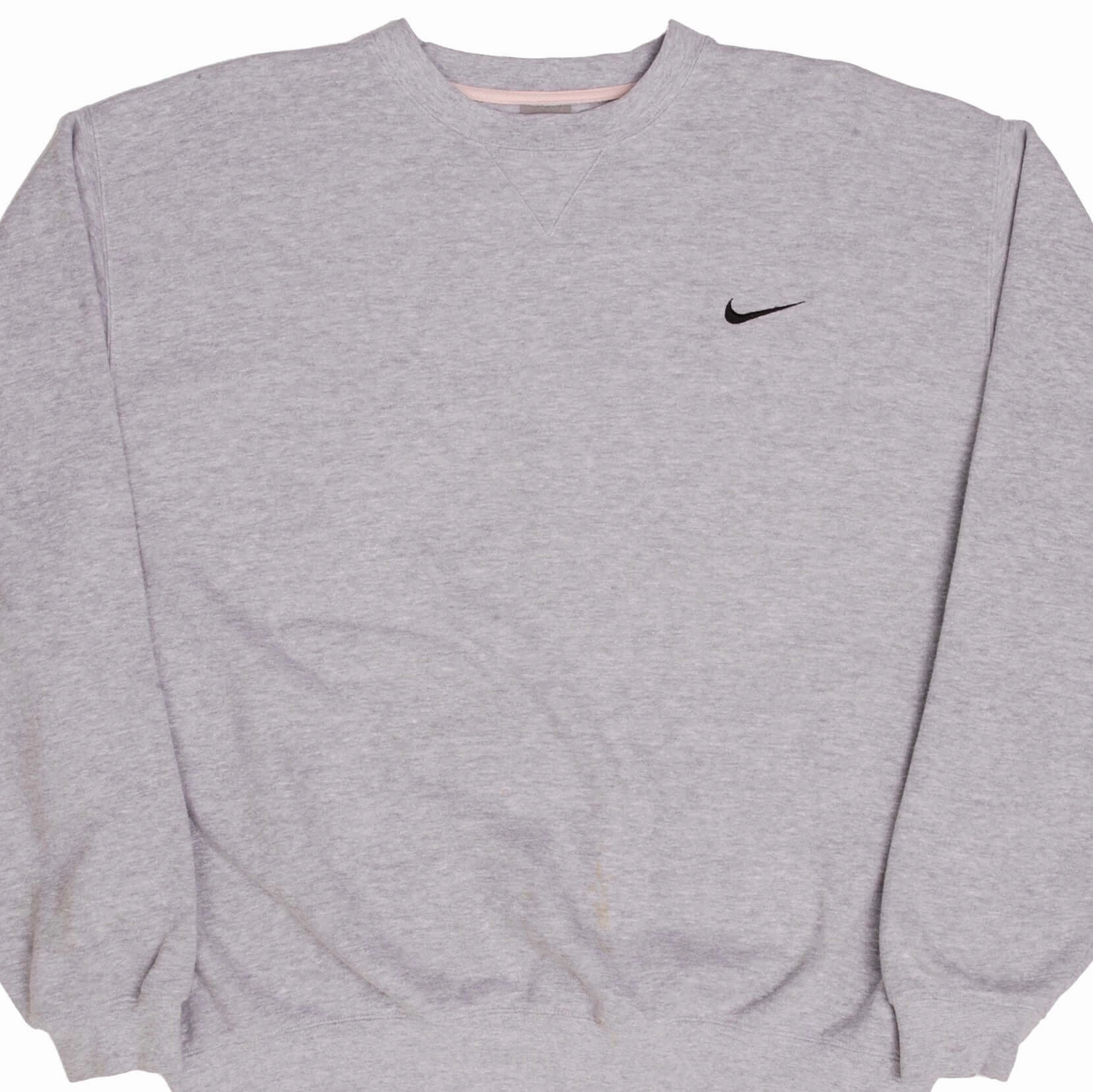 VINTAGE CLASSIC NIKE SWOOSH GREY HEAVYWEIGHT SWEATSHIRT 2000S XL product ribbon playfulness