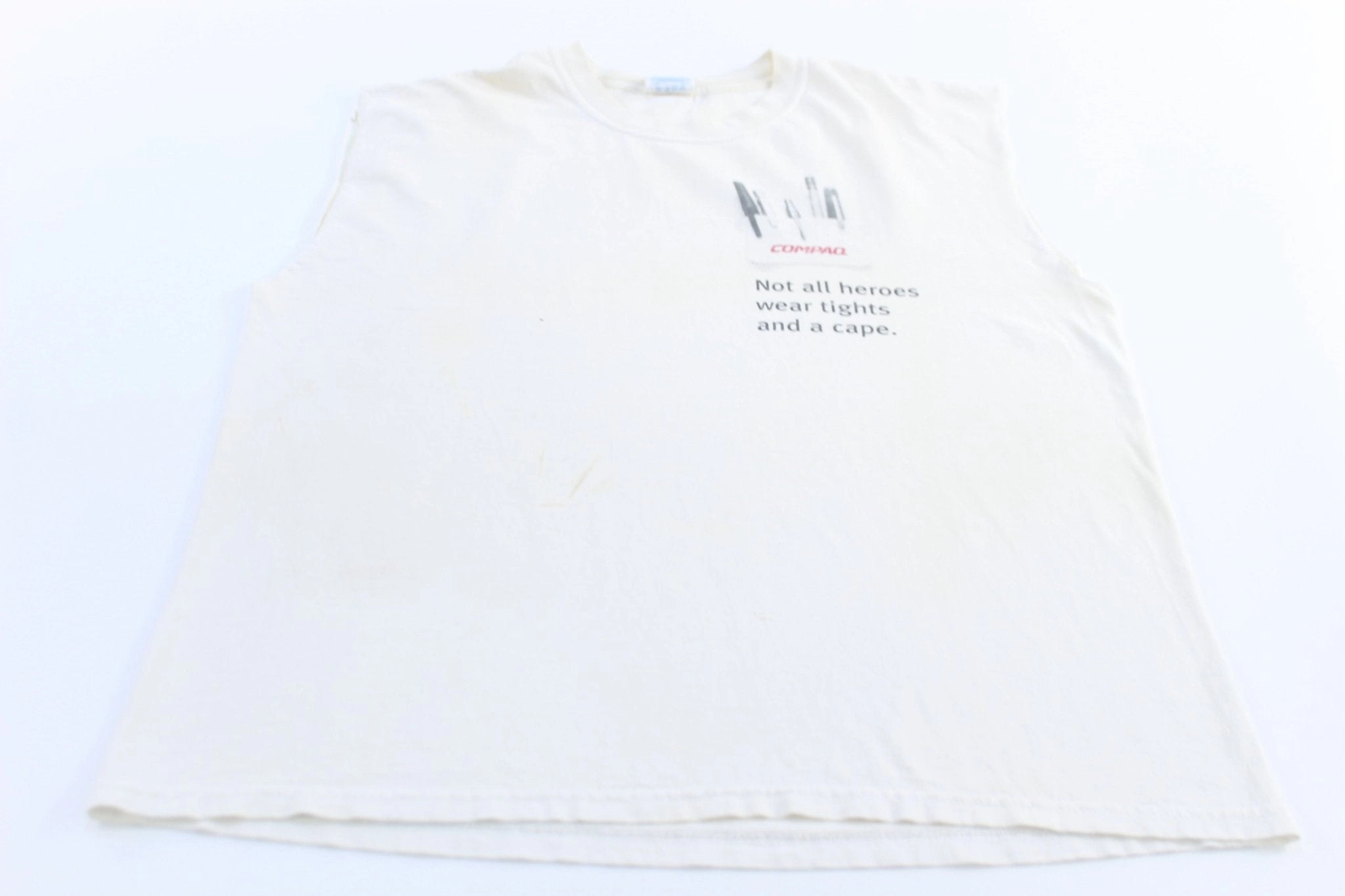 Smooth Finish Vintage Compaq Not All Heroes Wear Tights And A Cape Tank Top