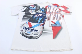 Vintage Mark Martin Valvoline Naascar All Over Print T-Shirt Cozy and Light Practical Design