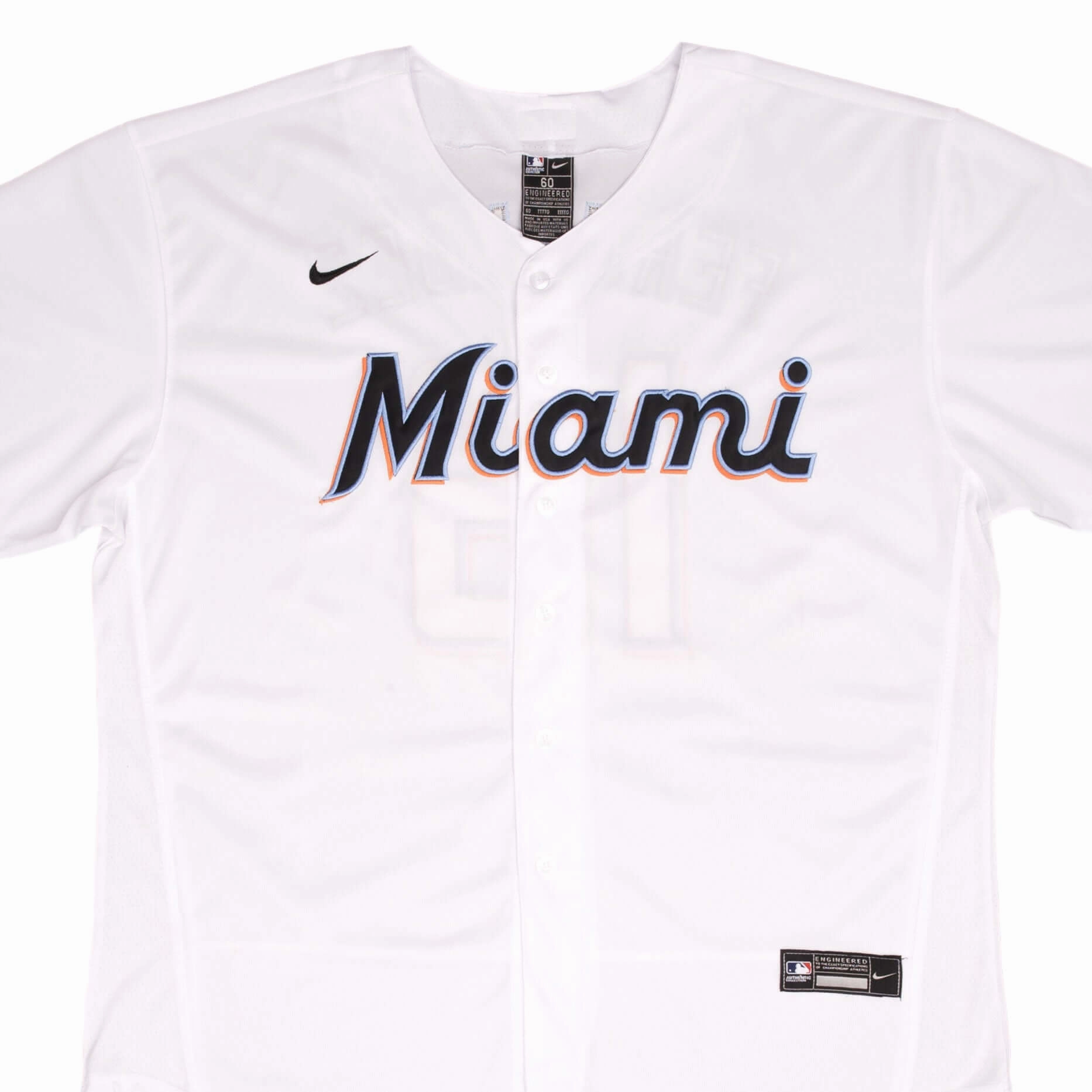 VINTAGE MLB MIAMI MARLINS JOSE FERNANDEZ #16 2000S NIKE JERSEY SIZE 60 MADE IN USA Durable Material