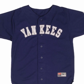 VINTAGE MLB NEW YORK YANKEES BERNIE WILLIAMS 2000S NIKE JERSEY SIZE SMALL Flexible Shoulder Gusset Heat Zone Fit